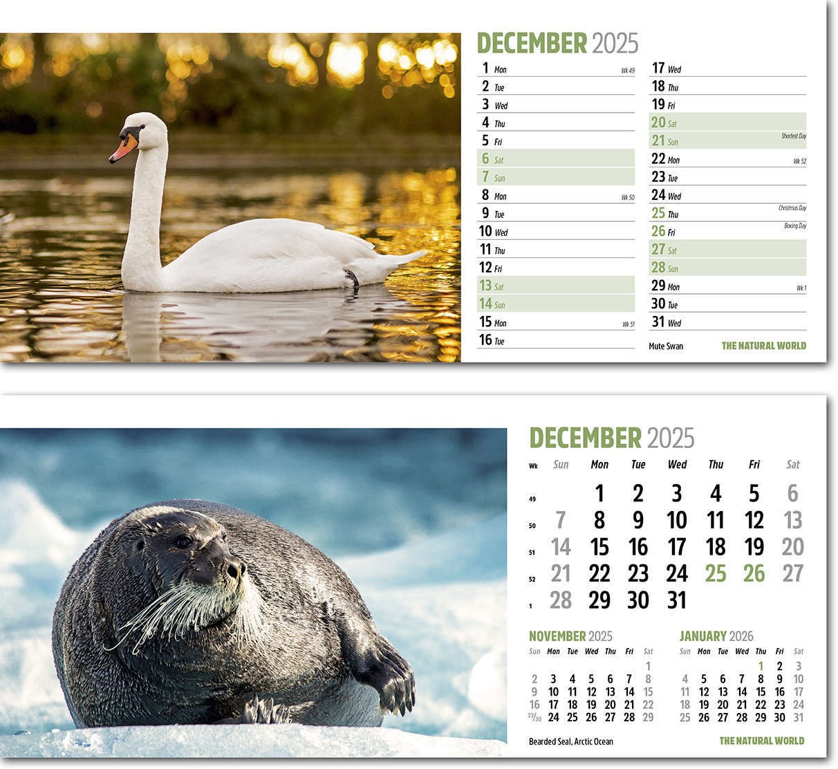 The Natural World Desk Calendar
