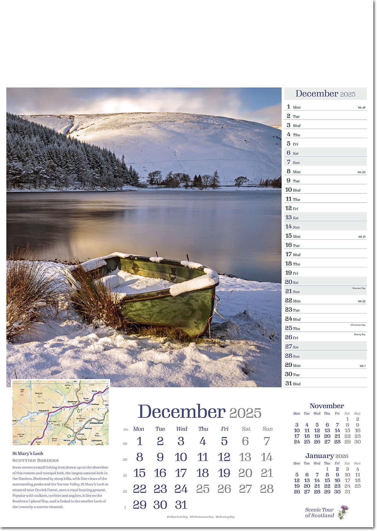 Scenic Tour of Scotland Calendar