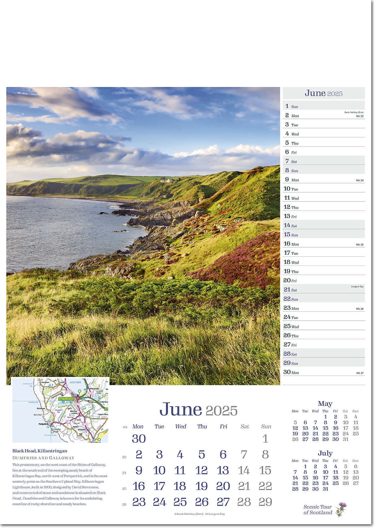Scenic Tour of Scotland Calendar