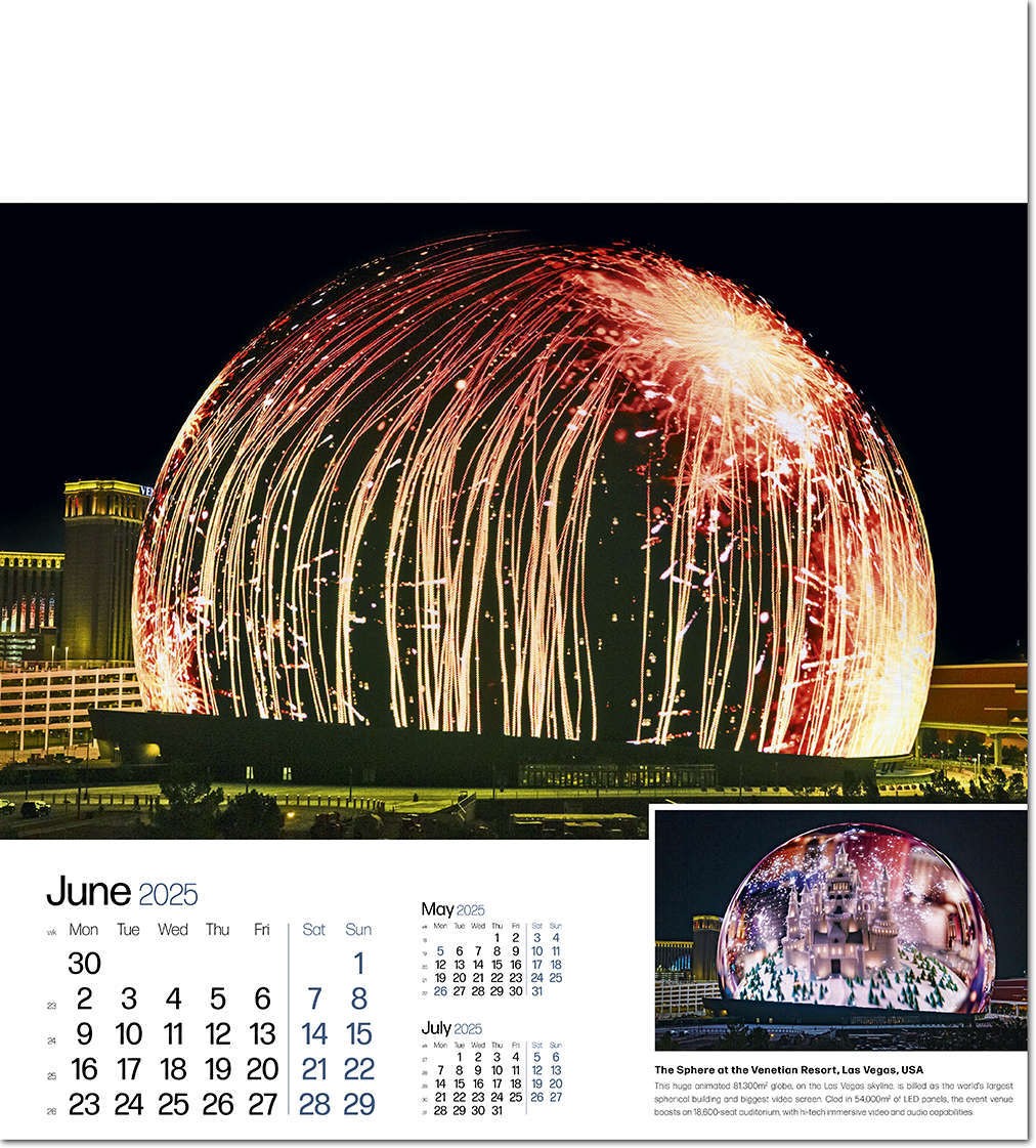 Iconic Structures Wall Calendar