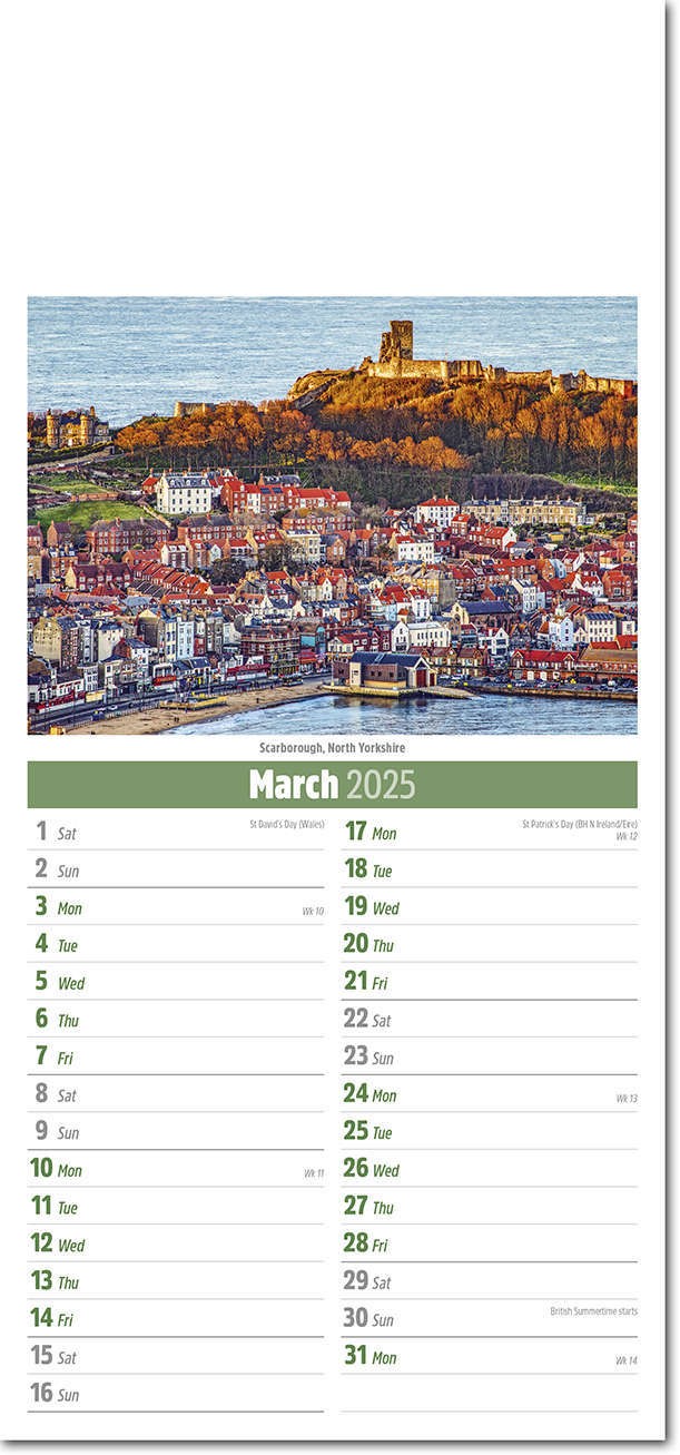 Slimline Scenes of Britain Compact Calendar