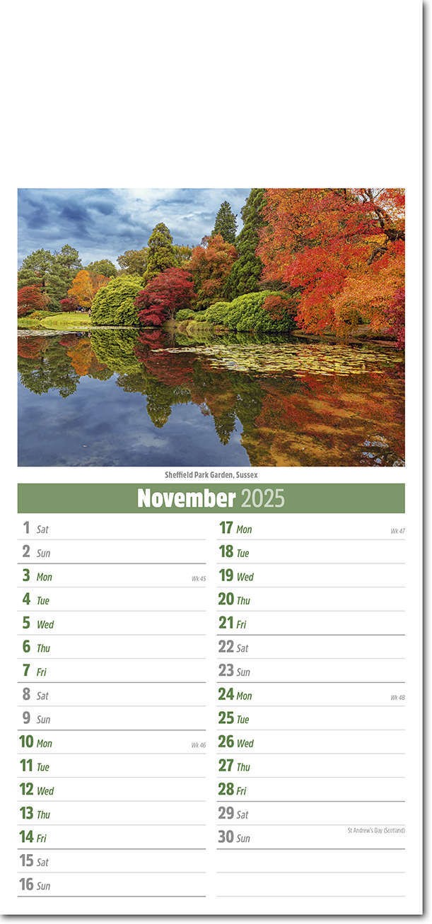 Slimline Scenes of Britain Compact Calendar