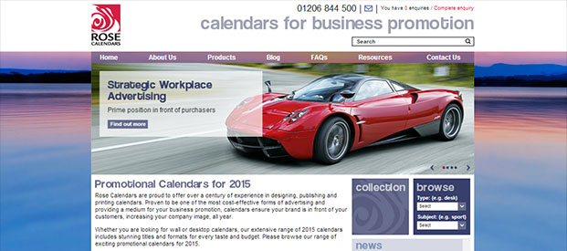 Rose Calendars Website