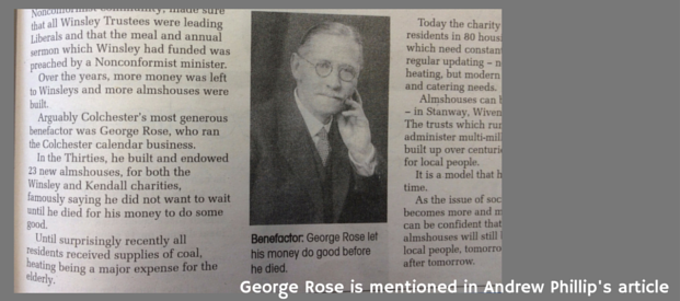 George Rose mentioned by Andrew Phillips