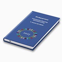 Full Colour Cover Pocket Diary - White Pages