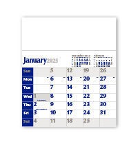 Blue & Black Headboard Calendar