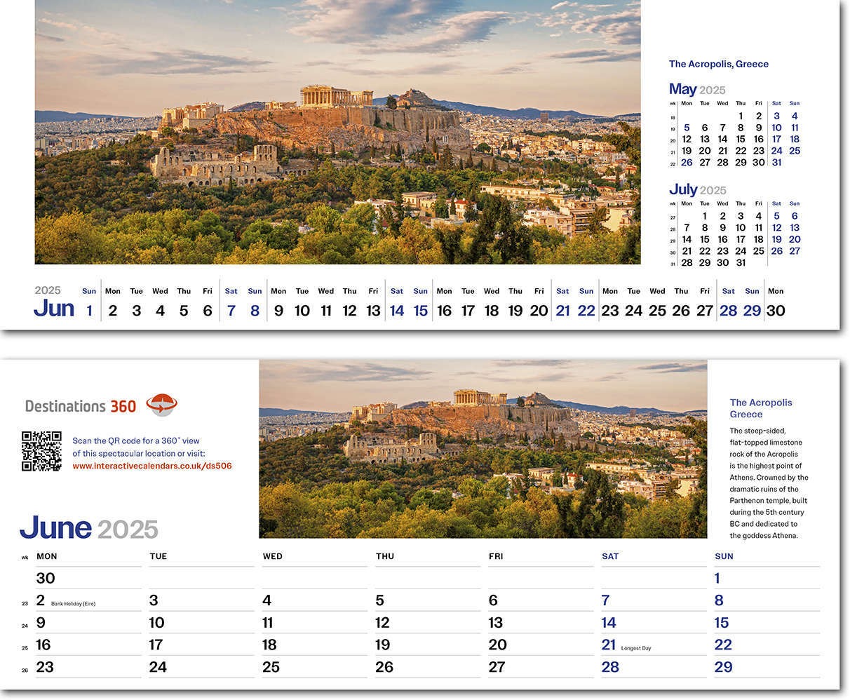 Destinations360 Desk Calendar