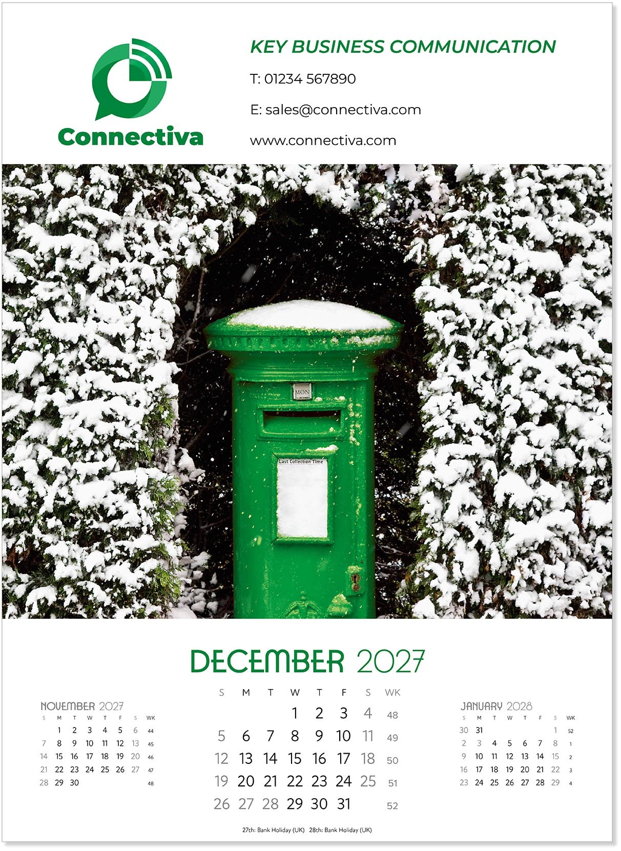 A Touch of Colour Wall Calendar