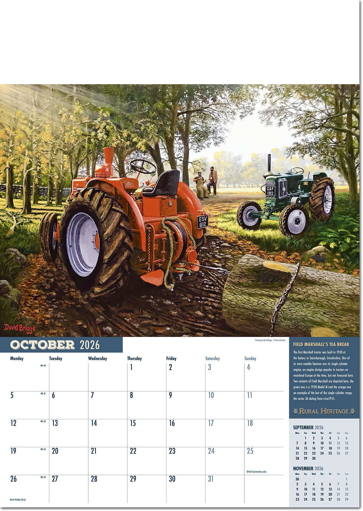 Rural Heritage Calendar