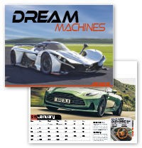 Dream Machines Wall Calendar