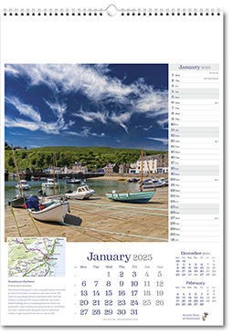 Scenic Tour of Scotland Calendar 2025 - Rose Calendars
