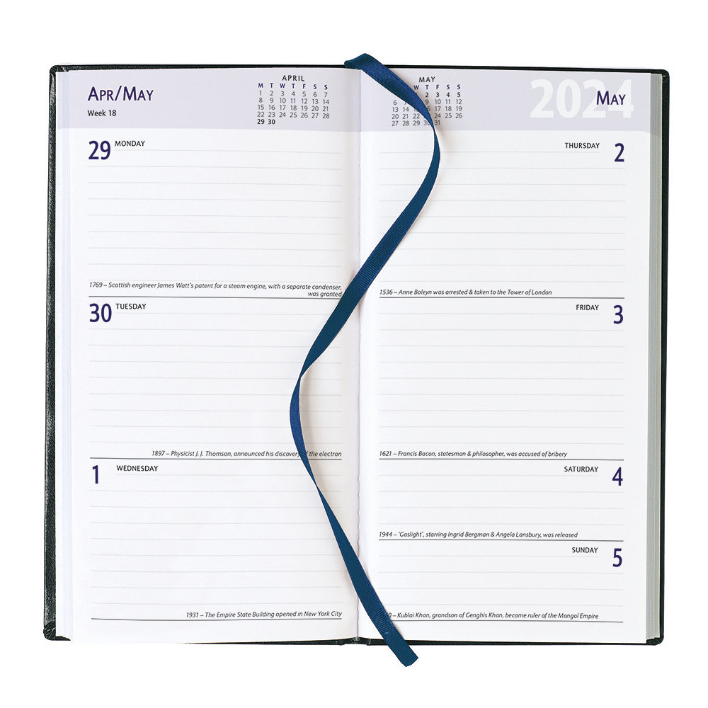 Classic Pocket Diary - White Pages