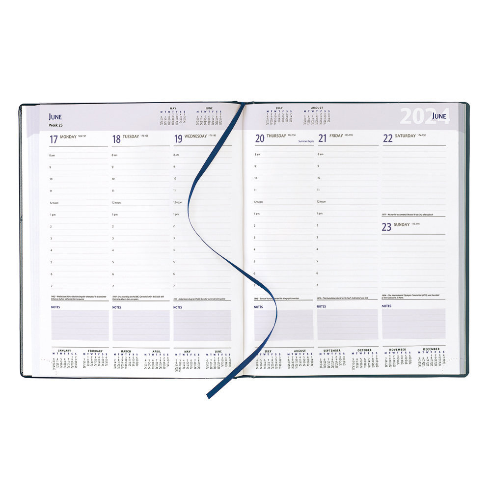 Nero Quarto Diary - White Pages