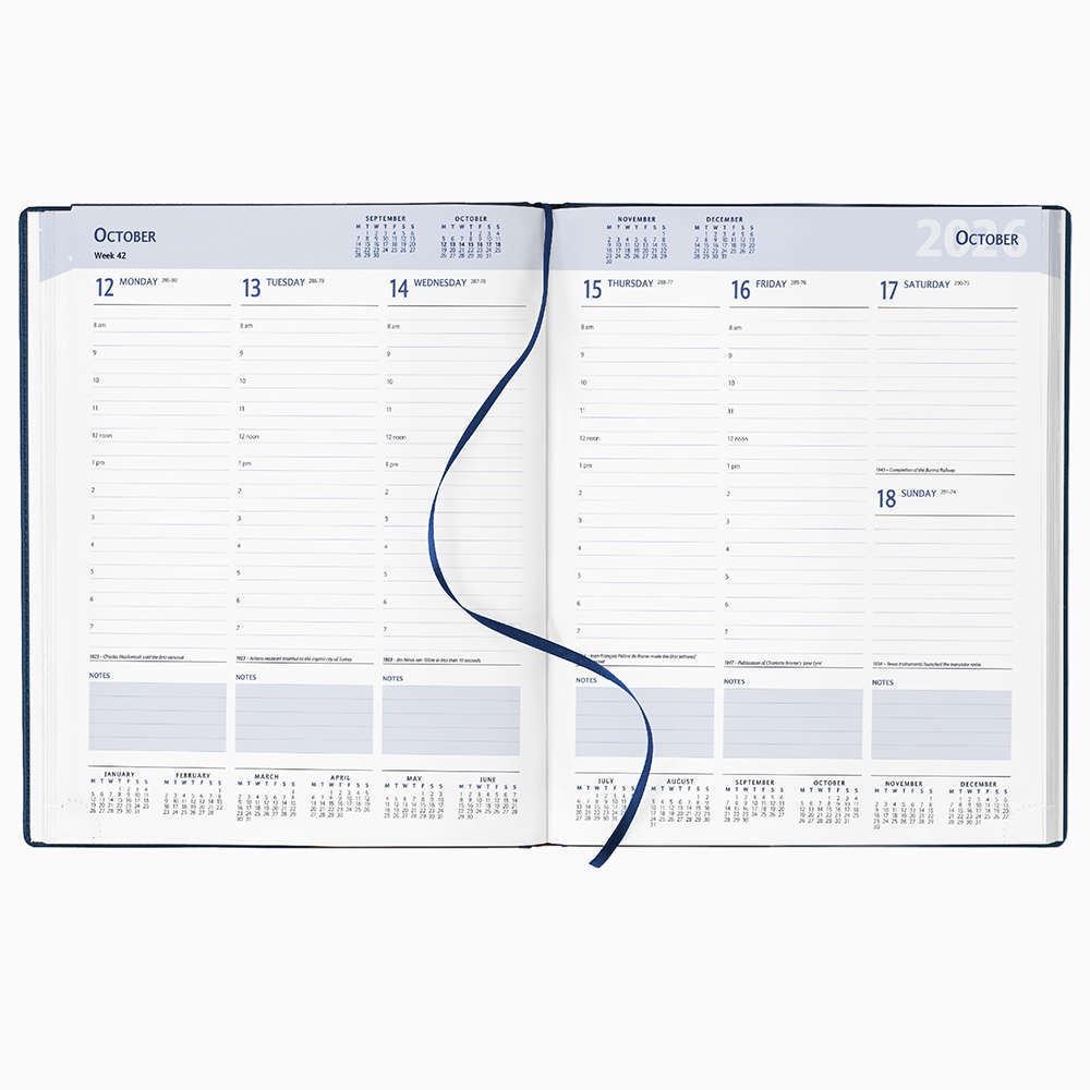 Full Colour Cover Quarto Diary - White Pages